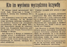 Kto im wyr&oacute;wna wyrządzoną krzywdę