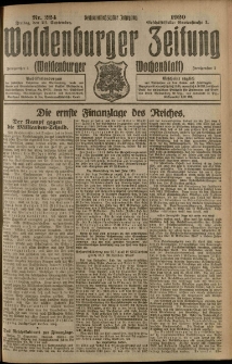 Waldenburger Zeitung, Jg. 66, 1920, nr 224