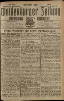 Waldenburger Zeitung, Jg. 66, 1920, nr 225