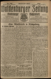 Waldenburger Zeitung, Jg. 66, 1920, nr 226