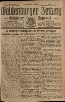Waldenburger Zeitung, Jg. 66, 1920, nr 249