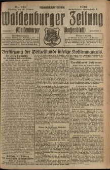 Waldenburger Zeitung, Jg. 66, 1920, nr 251