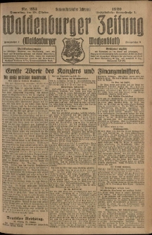 Waldenburger Zeitung, Jg. 66, 1920, nr 253
