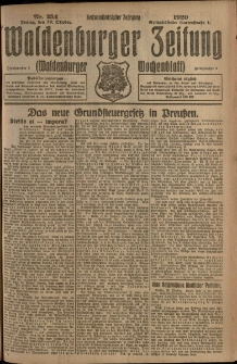 Waldenburger Zeitung, Jg. 66, 1920, nr 254