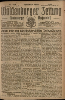 Waldenburger Zeitung, Jg. 66, 1920, nr 256