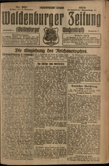 Waldenburger Zeitung, Jg. 66, 1920, nr 260