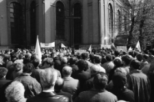 Wiec polityczny Solidarności (fot. 1) [Dokument ikonograficzny]