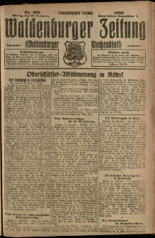 Waldenburger Zeitung, Jg. 66, 1920, nr 279
