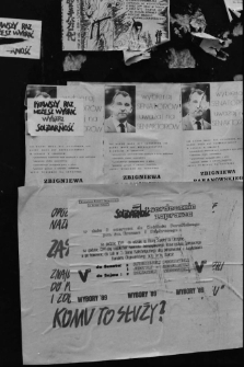 Plakaty wyborcze 1989 (fot. 5) [Dokument ikonograficzny]