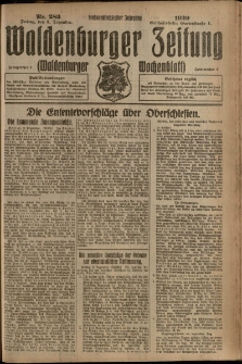 Waldenburger Zeitung, Jg. 66, 1920, nr 283
