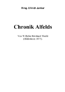 Chronik Alfelds [Dokument elektroniczny]