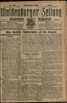 Waldenburger Zeitung, Jg. 66, 1920, nr 290