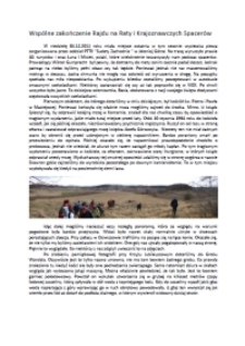 Wspólne zakończenie Rajdu na Raty i Krajoznawczych Spacerów [Dokument elektroniczny]