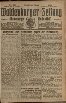 Waldenburger Zeitung, Jg. 66, 1920, nr 293