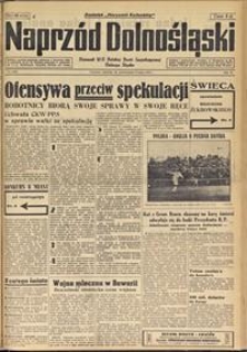 Naprz&oacute;d Dolnośląski : dziennik W[ojew&oacute;dzkiego] K[omitetu] Polskiej Partii Socjalistycznej Dolnego Śląska, 1947, nr 115 [18-19.05]