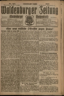 Waldenburger Zeitung, Jg. 66, 1920, nr 305