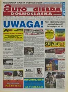 Auto Giełda Dolnośląska : regionalna gazeta ogłoszeniowa, 2016, nr 79 (2727) [11.10]