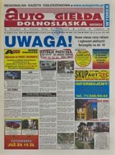 Auto Giełda Dolnośląska : regionalna gazeta ogłoszeniowa, 2016, nr 93 (2741) [6.12]