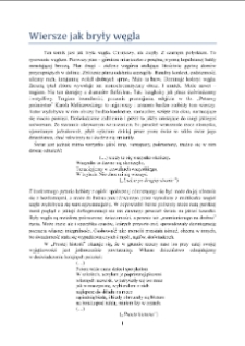 Wiersze jak bryły węgla [Dokument elektroniczny]