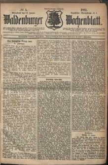 Waldenburger Wochenblatt, Jg. 28, 1882, nr 4