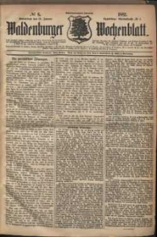 Waldenburger Wochenblatt, Jg. 28, 1882, nr 6