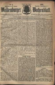 Waldenburger Wochenblatt, Jg. 28, 1882, nr 8