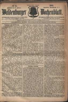 Waldenburger Wochenblatt, Jg. 28, 1882, nr 15