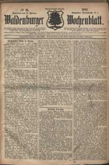 Waldenburger Wochenblatt, Jg. 28, 1882, nr 16