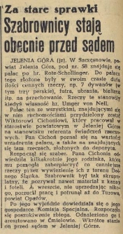 Za stare sprawki : Szabrownicy stają obecnie przed sądem