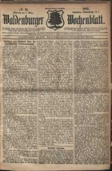 Waldenburger Wochenblatt, Jg. 28, 1882, nr 19