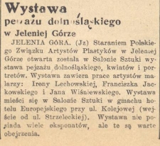 Wystawa pejzażu dolnośląskiego w Jeleniej Górze