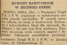 Zawody narciarskie w Jeleniej Górze