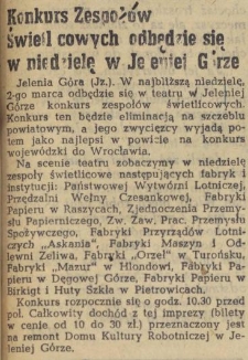 Konkurs Zespołów Świetlicowych odbędzie się w niedzielę w Jeleniej Górze