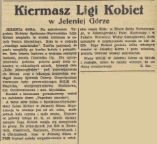 Kiermasz Ligi Kobiet w Jeleniej Górze