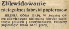 Zlikwidowanie nielegalnej fabryki papieros&oacute;w