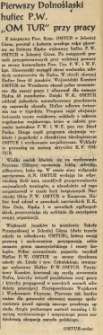 Pierwszy Dolnośląski hufiec P.W. „OM TUR" przy pracy