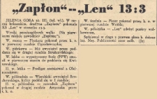 "Zapłon" -- "Len" 13:3