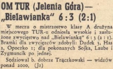 OM TUR (Jelenia Góra) — „Bielawianka" 6:3 (2:1)