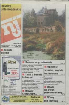 Nowiny Jeleniogórskie : tygodnik społeczny, R. 42, 1999, nr 1 (2116)