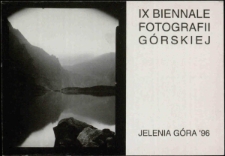 IX Biennale Fotografii Górskiej, Jelenia Góra '96 - zaproszenie [Dokument Życia Społecznego]