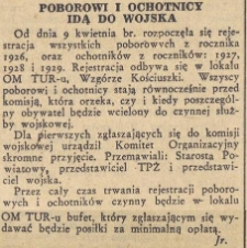 Poborowi i ochotnicy idą do wojska