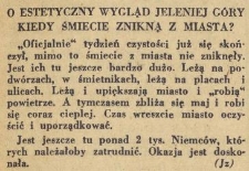 O estetyczny wygląd Jeleniej Góry kiedy śmiecie znikną z miasta?