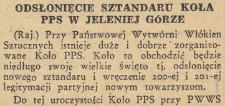 Odsłonięcie sztandaru koła PPS w Jeleniej Górze