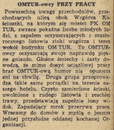 OMTUR-owcy przy pracy