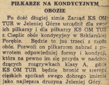 Piłkarze na kondycyjnym obozie