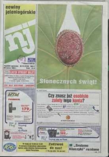 Nowiny Jeleniogórskie : tygodnik społeczny, R. 42, 1999, nr 13 (2128)