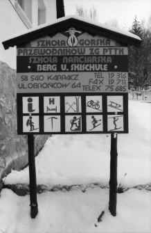 Szkoła G&oacute;rska Przewodnik&oacute;w ZG PTTK i Szkoła Narciarska w Karpaczu [Dokument ikonograficzny]