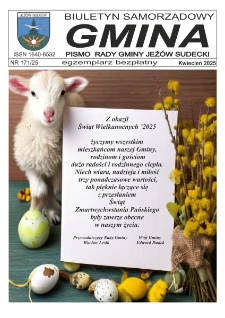 Gmina : biuletyn samorządowy : pismo Rady Gminy Jeż&oacute;w Sudecki, 2025, nr 171