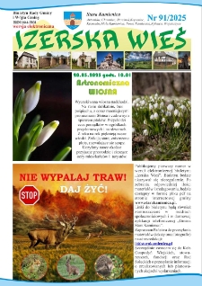 Izerska Wieś : Biuletyn Rady Gminy i Wójta Gminy, 2025, nr 91 [Dokument elektroniczny]