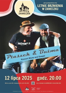 Letnie brzmienia w zameczku - PTASZEK & BUŽMA - plakat [Dokument życia społecznego]